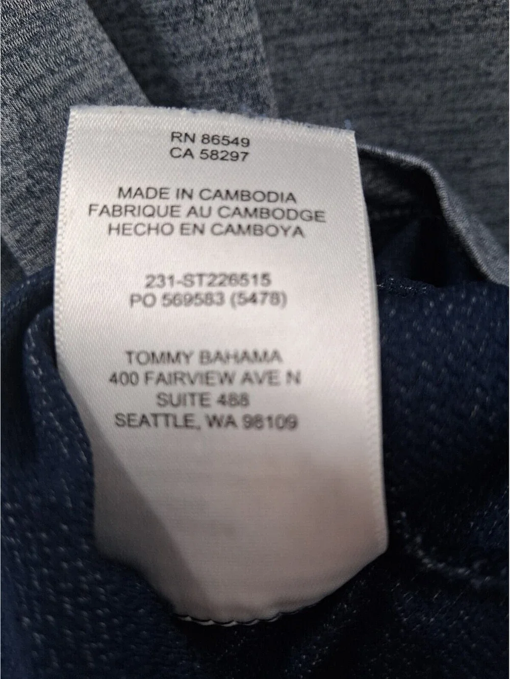 Tommy Bahama Polo Shirt Mens Large Blue Stretch Golf Beach Resort Fishing Casual